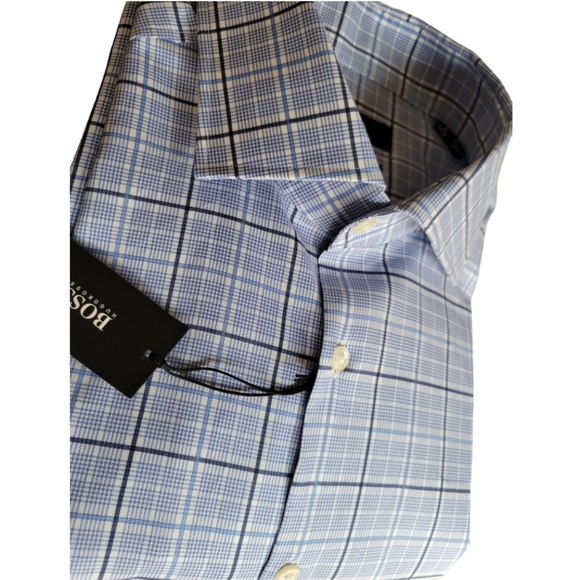 Hugo Boss Sharp Fit Dress Shirt size L 16 34/35 - Picture 3 of 9